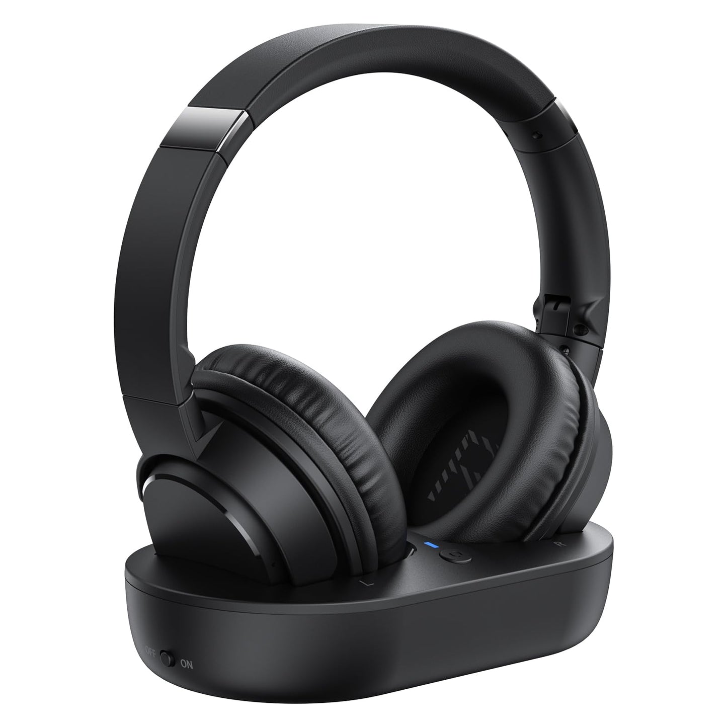 Waxop Wireless Headphones for TV, TV Headphones Wireless for Seniors, Bluetooth 5.2 Headphones fot TV with Transmitter Charging Dock, 65H Playtime