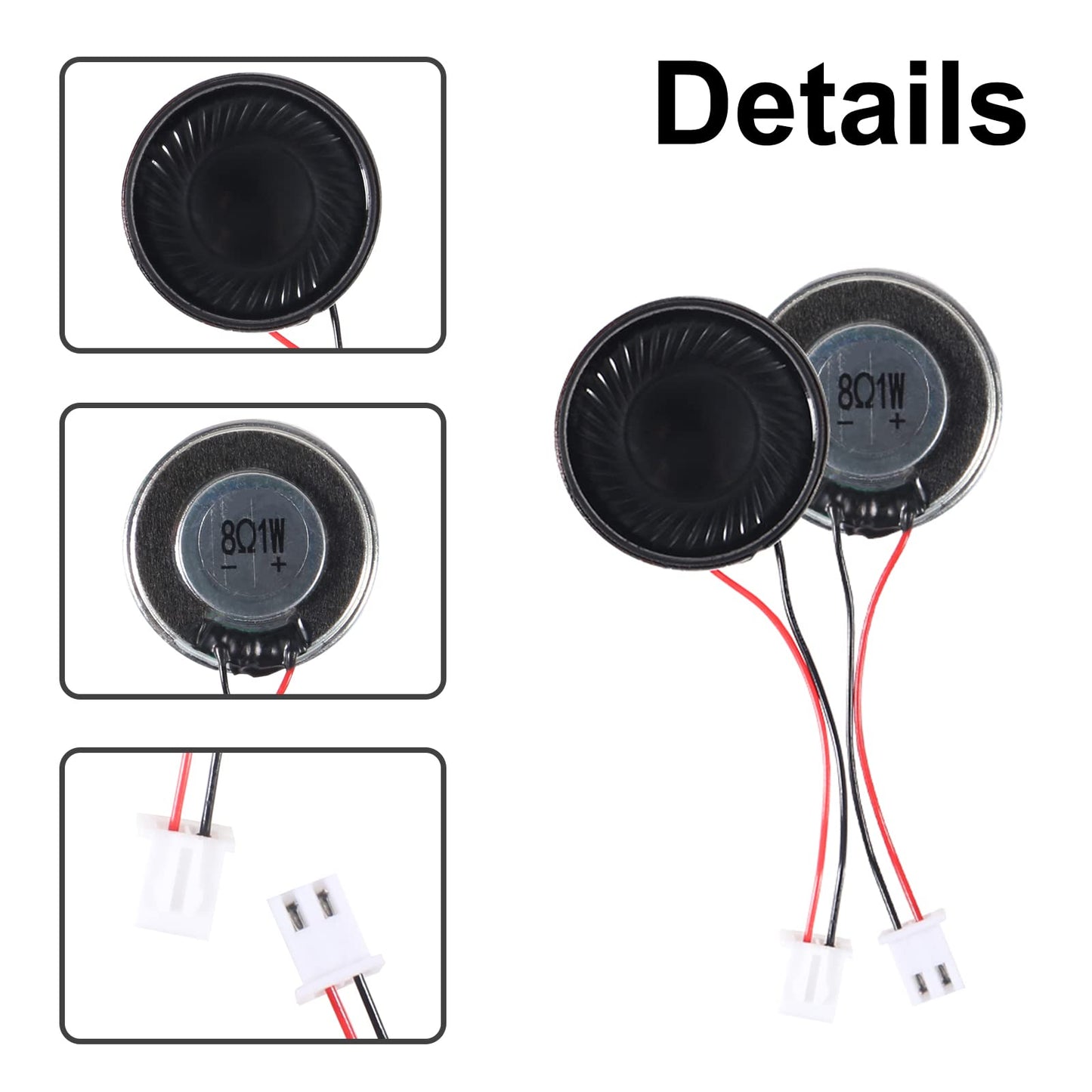 AITIAO 10Pcs 1W 8 Ohm Metal Shell Mini Loudspeaker Round Internal Magnet Speaker MP3 MP4 Player Speaker
