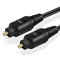 TNP Digital Optical Audio Cable 35 Feet - S/PDIF Fiber Optic Toslink Optical Cable for TV, Soundbar, Home Theater, Speaker Wire, PS4, Xbox Male