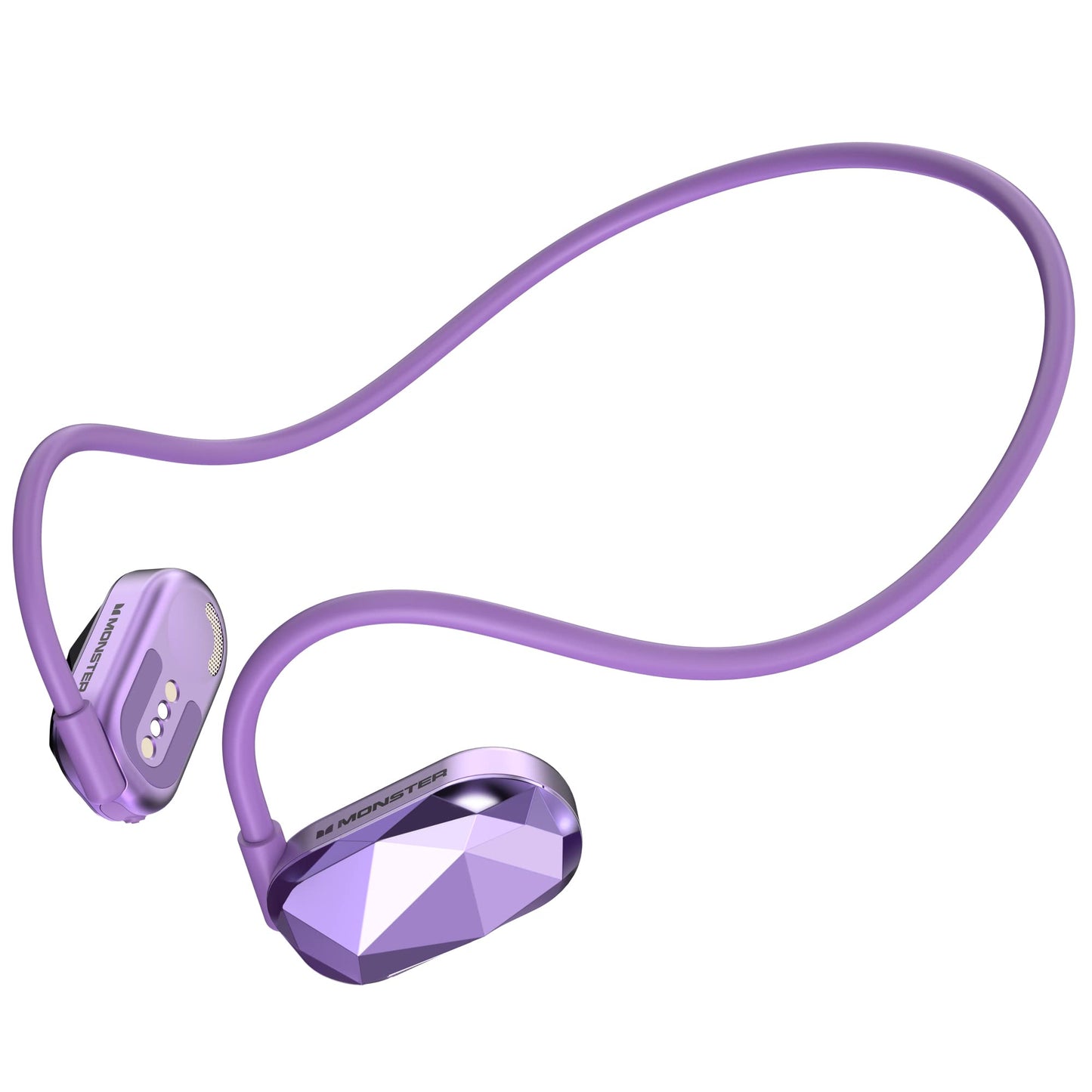 Monster Aria Free Open Ear Headphones Wireless Bluetooth, Air Conduction Headphone, Sports Headphones with ENC Clear Talk, 8H Playtime, Lightweight…