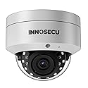 INNOSECU 8MP Dome PoE Camera, IP Security Surveillance Camera @30fps, Vandal-Proof IK10, Waterproof IP67, Built-in Mic, 2.8mm Lens 110?, Human