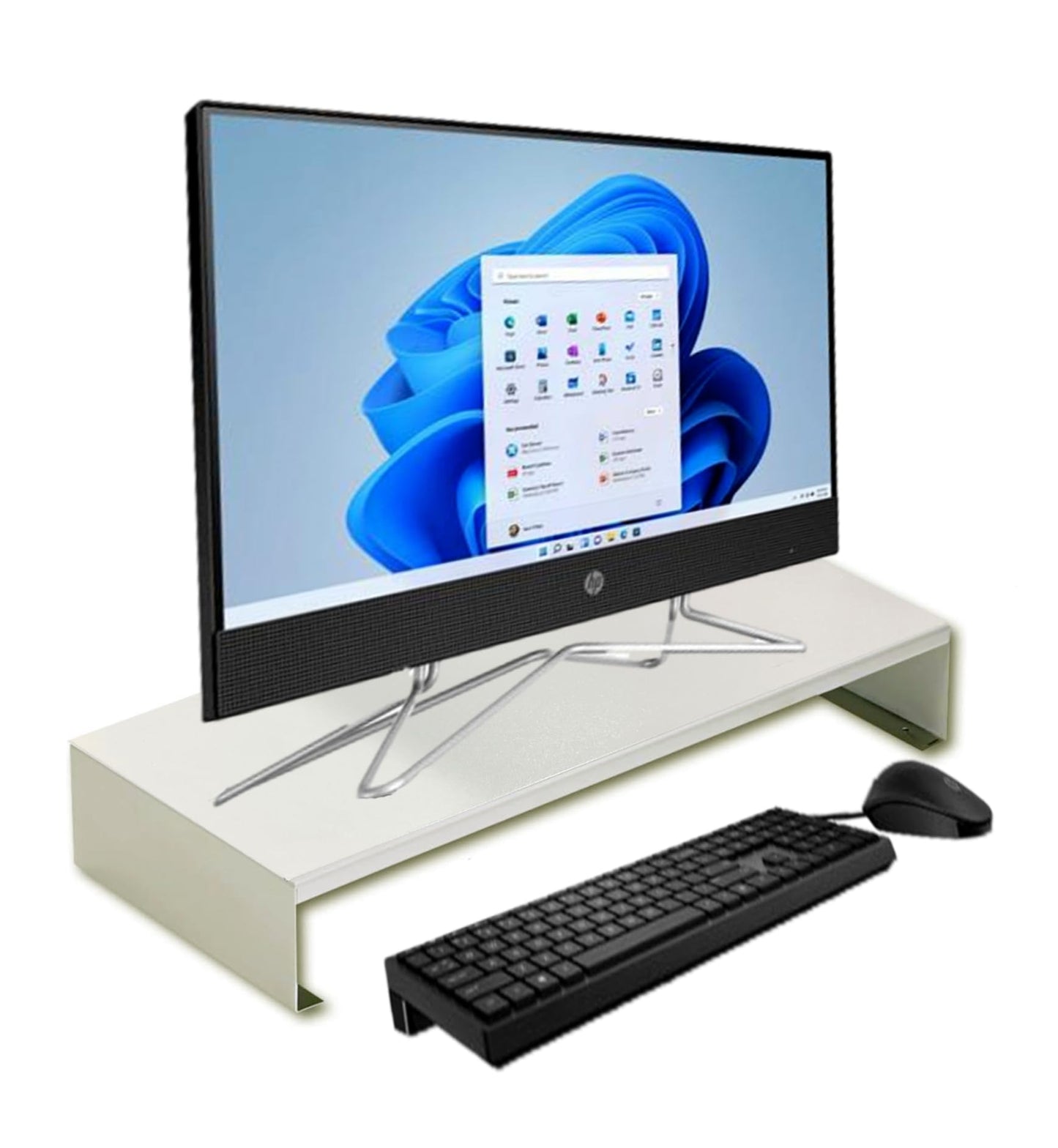 Martin Yale 22310 Mead-Hatcher 21" Stackable Monitor Riser, Pearl Gray Color
