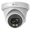 Forcovr 4COVR 12MP PoE Dome Security Camera with Color Night Vision, 12MP Wired Surveillance IP Camera Outdoor, Smart AI Human/Vehicle Detection