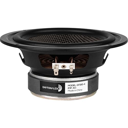 Dayton Audio GF180-4 6-1/2" Glass Fiber Cone Woofer 4 Ohm