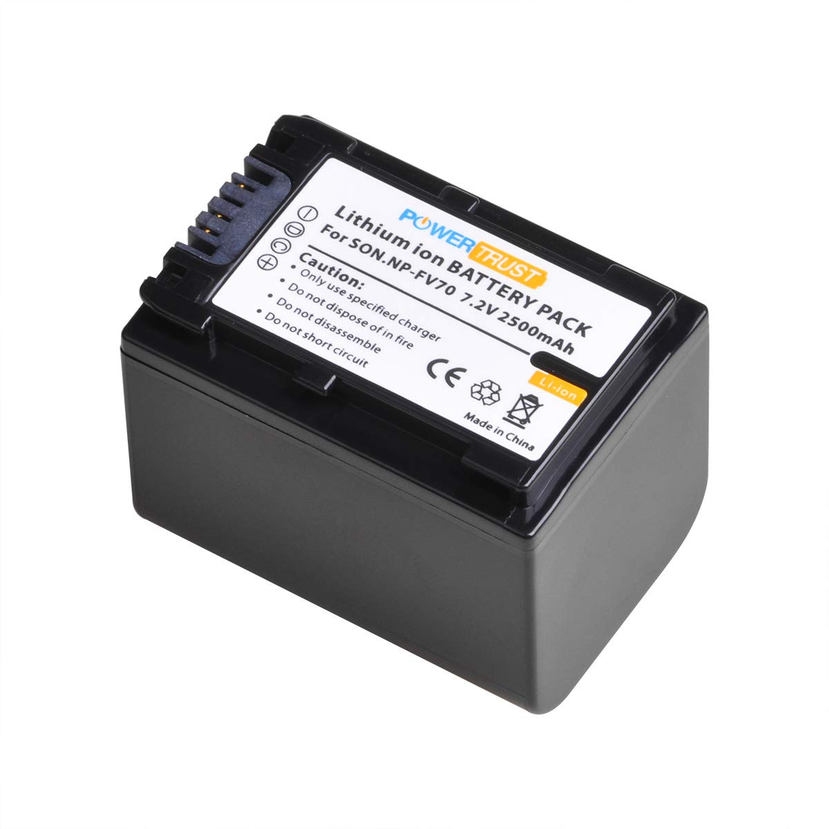 PowerTrust NP-FV70 Battery and LCD USB Charger for Sony HDR-CX190 HDR-CX200 HDR-CX210 HDR-CX220 HDR-CX230 HDR-CX260V HDR-CX290 HDR-CX380 HDR-CX430V