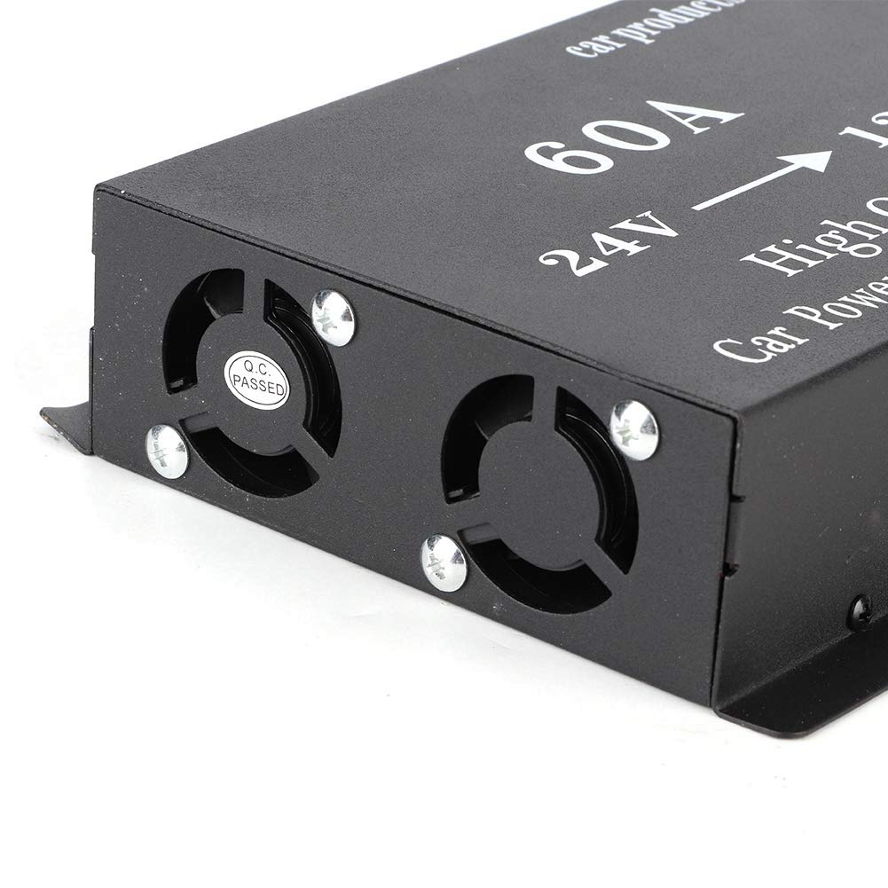 Aramox 24V to 12V DC Converter, 720W 60A Power Transformer Adapter for Car Electric System