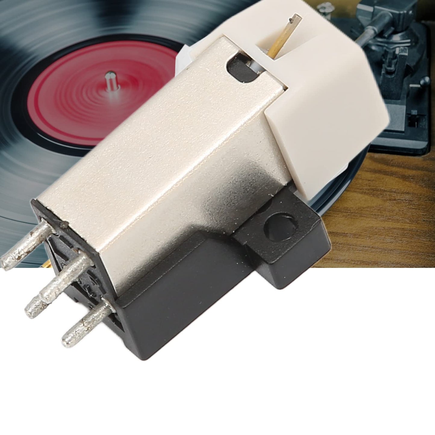 Wendry Magnetic Cartridge, Turntable Needle Replacement, High Precision Player Magnetic Cartridge Pen with, Stereo Record Player Needle, Precision