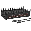USB Charging Station 300W 24 Ports, Smart Power Distribution and Safety Protection PD/QC Charging Technology Multi Port Fast Charger with 12 USB-C
