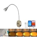 HomeFocus Bedside Reading Wall Light,LED Wall Lamp,Wall Sconces,Nickel