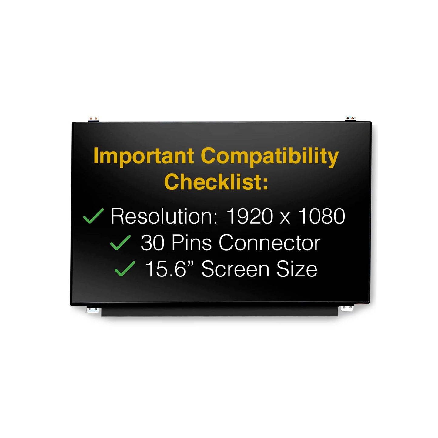 LCDBros Replacement Screen for Acer Nitro 5 AN515-53-52FA 30 Pins FHD 1920x1080 Glossy LED LCD with Tools