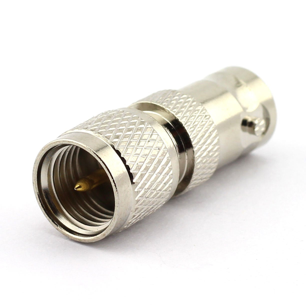 DGZZI 2-Pack BNC Female to Mini UHF Male RF Coaxial Adapter BNC to Mini UHF Coax Jack Connector