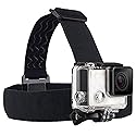 Action Camera Head Mount Strap Compatible with Gopro Hero 13 12 11 10 9 8/AKASO EK7000 Brave 4 Brave 7LE/ODDV/Hiicam/Xilecam/Icefox/WOLFANG, Wearing