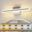 KELIDEN Modern Vanity Light 15.7 inch 16W Dimmable 5CCT Led Bathroom Light Fixture Over Mirror, Brushed Nickel Vanity Light for Bathroom Mirror