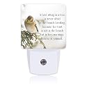 Uiaoiais Plug in Night Lights Inspirational Quote on Life Nightlight Plug Into Wall Dusk to Dawn Sensor LED Night Light for Kid Girls Boys Women Room