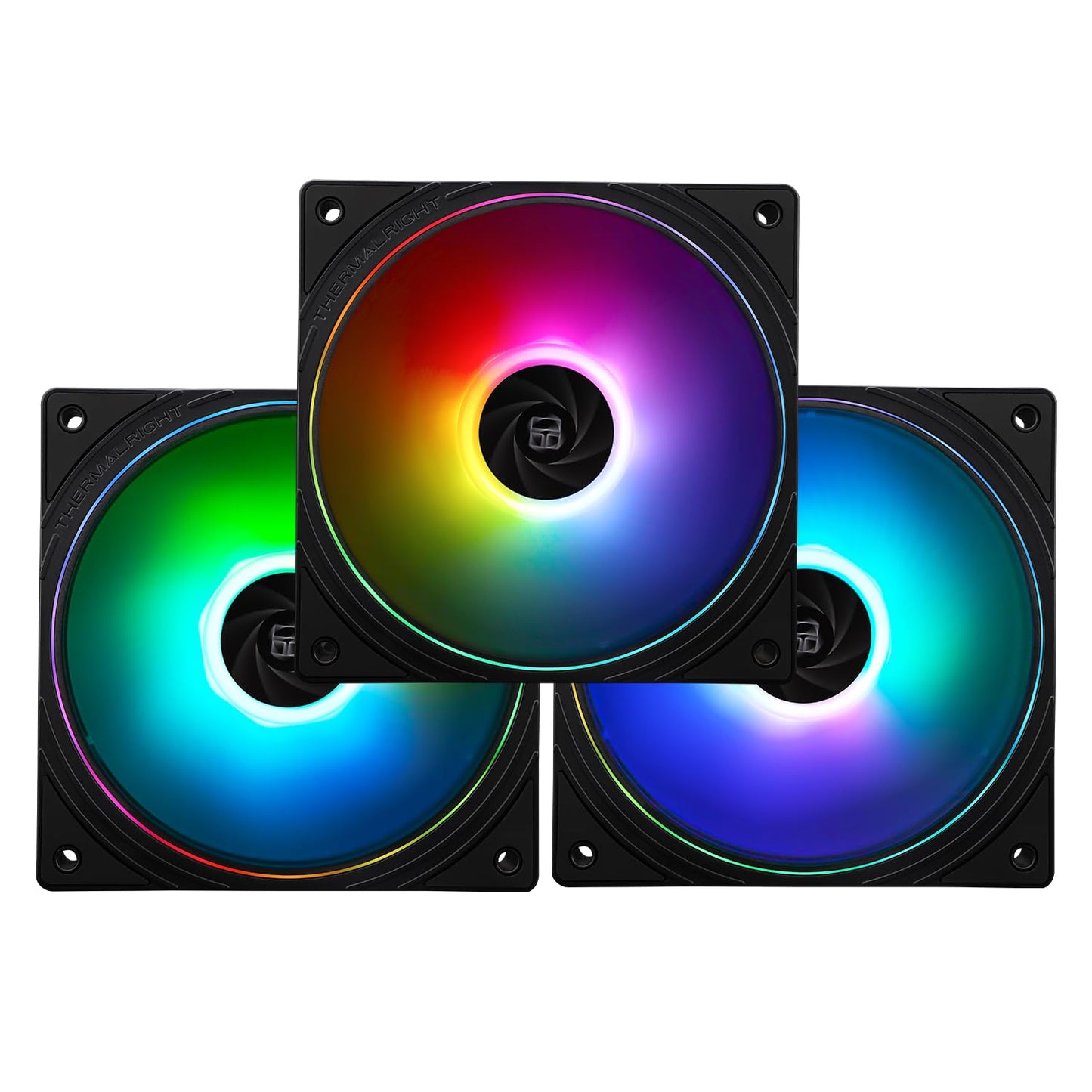 Thermalright TL-S12-S X3 CPU Fan 120mm ARGB Case Cooler Fan Comes with ARGB Lighting Effect,PC PWM Silent Computer Fan with 1500RPM Speed, CPU Cooling