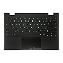 Rinbers Laptop Palmrest Upper Case with US Keyboard and Touchpad Assembly Replacement for Lenovo Chromebook 11 100e 81ER 5CB0R07036 (Not for 100E 2nd