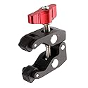 FocusFoto Articulated Magic Arm Crab Claw Super Clamp Clip Holder with 1/4" 3/8" Mount for Studio Flash Light DSLR Camera Tripod Monopod Monitor Video