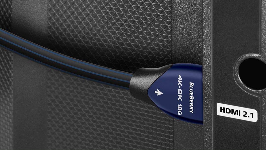 AudioQuest Blueberry 4K-8K 18Gbps 0.75m (2.4ft.) HDMI Cables (2-Pack)