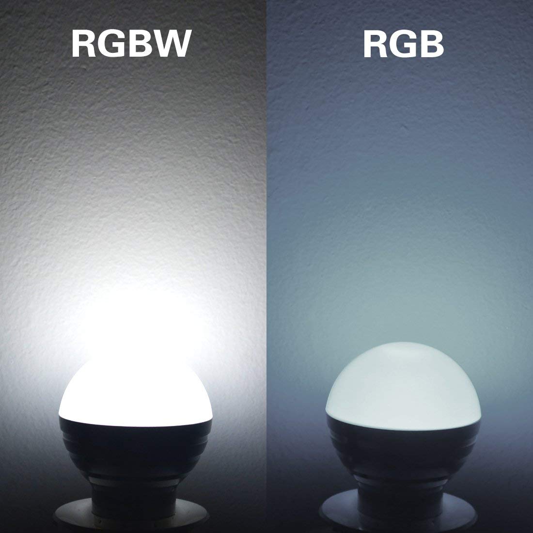 LED Color Changing Light Bulb with Remote Control, 5W 40W Equivalent, 500LM