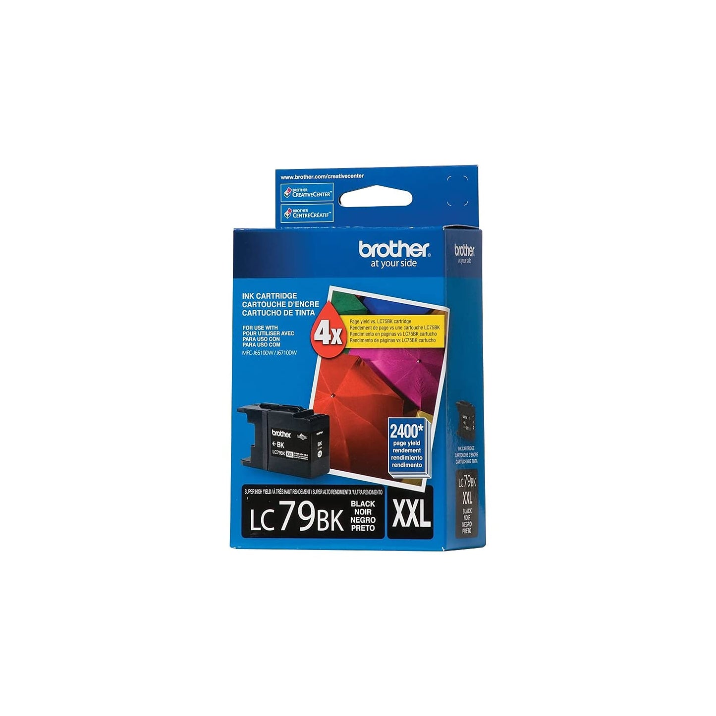 Brother Mfcj 6510dw/6710dw Super High Yield Black Ink 2400 Yield Professional Practical Durable
