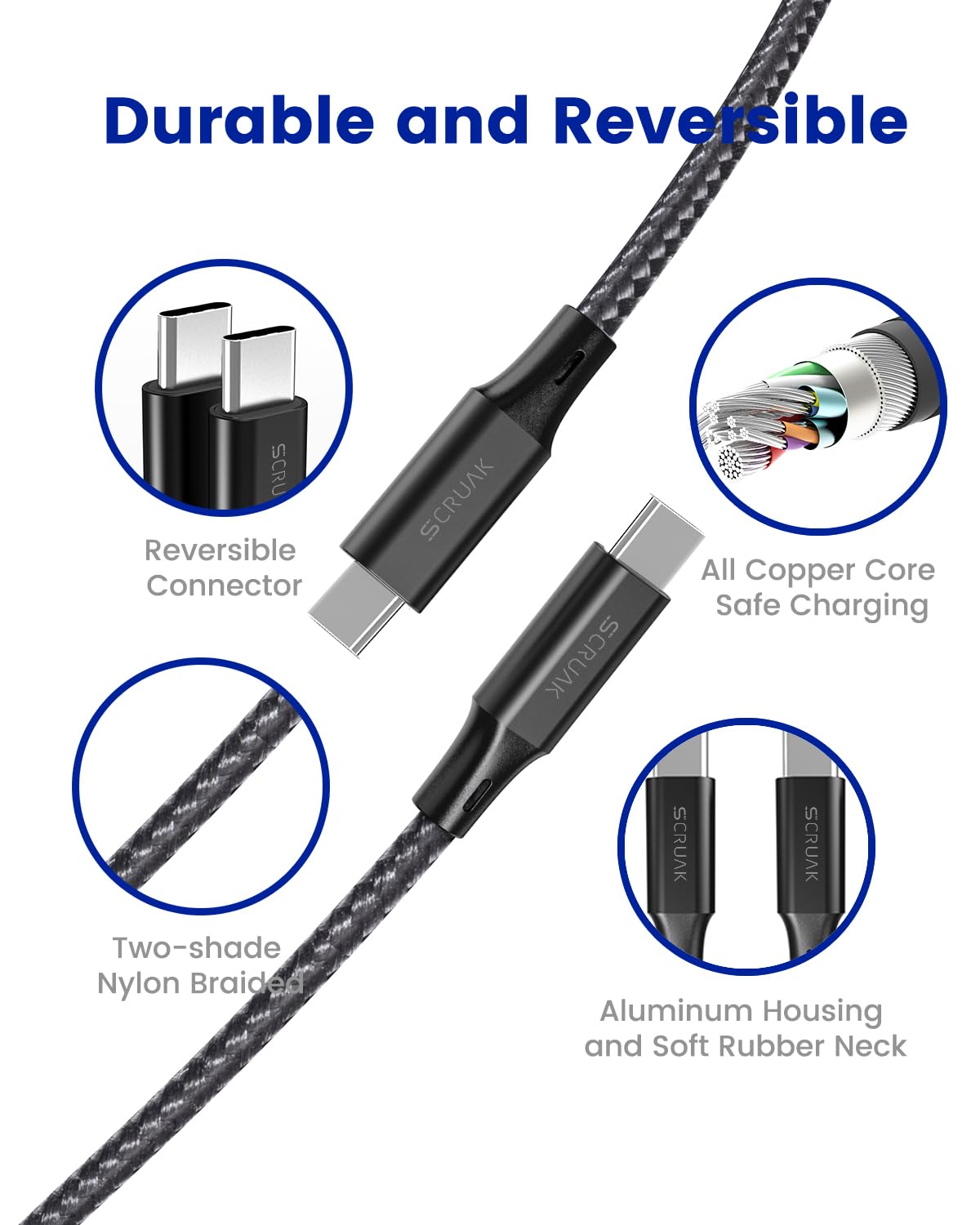 Extra Long iPhone 16 17 Charger Cable 16Ft, 16 Feet USB C to C Cable Fast Charging Nylon Braided iPhone 16 17 USB C Charger Cord for iPhone 16/17