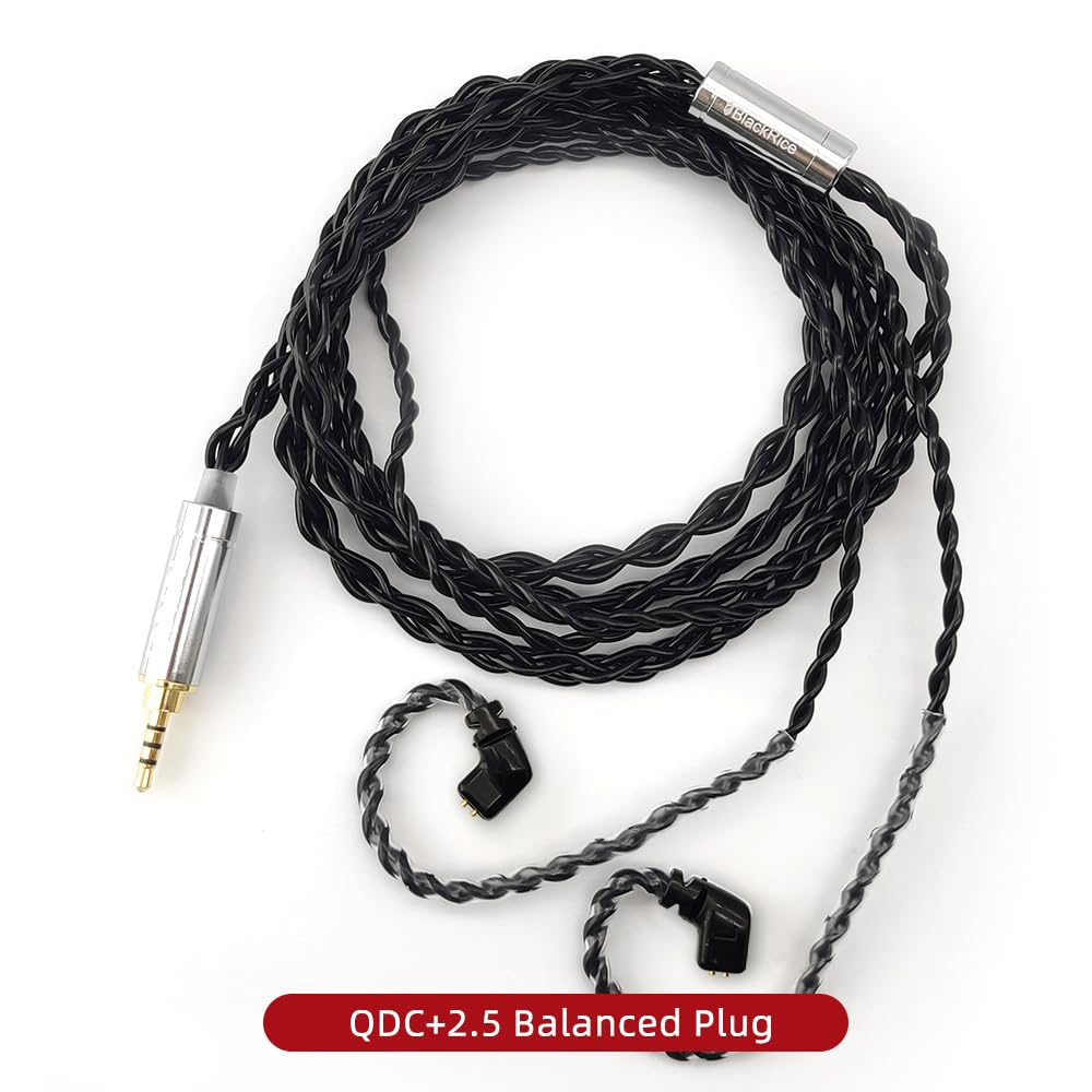 FAAEAL KZ ZSN PRO Earphone Cable Zinc Copper Alloy Oil Soaked HiFi Headphone Wire QDC Earbuds Upgrade Line 2.5mm Headset Replacement Cable for KZ…