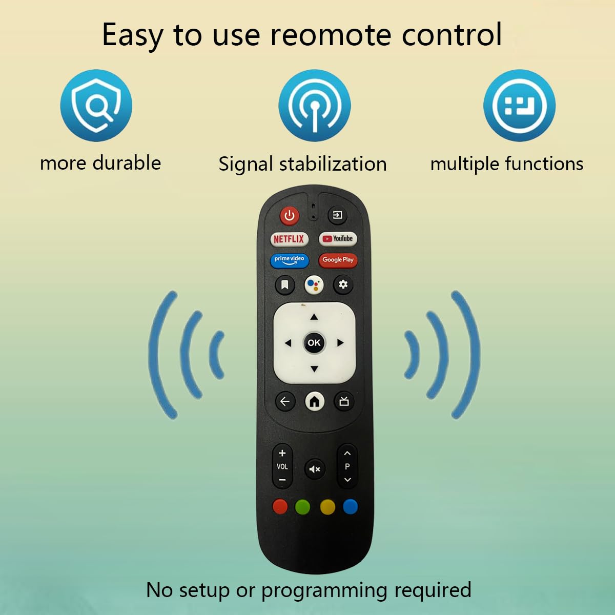 GHUST RM-C3287 Voice Remote Control Replacement for JVC Smart TV 50PFL5766 65PFL5704/F7 65PFL5504/F7 65PFL5604/F7 65PFL5766/F7 Remote Control