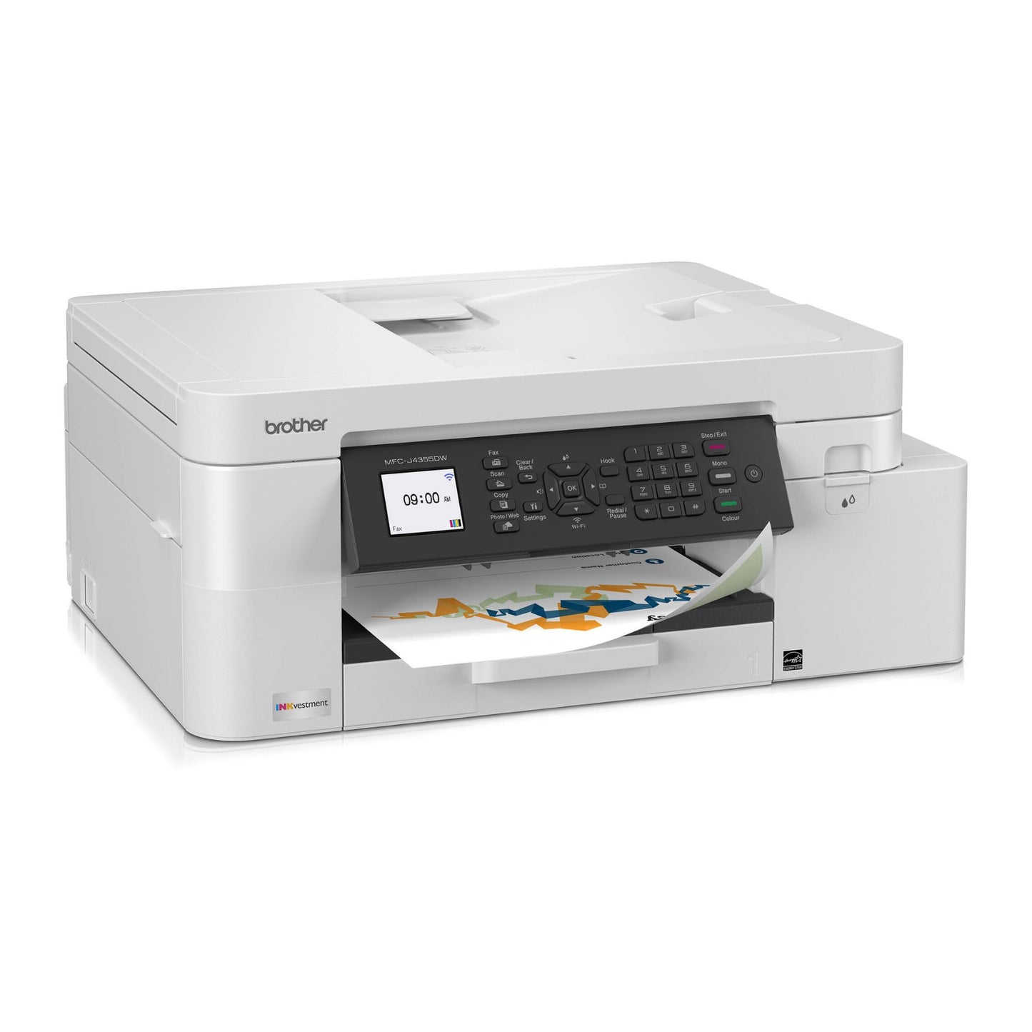 Brother Inkvestment 4355 Wireless Color Inkjet All in One Printer (4 Items)