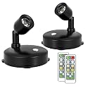 KANESIKI Cordless Spotlight Battery Operated, LED Plant Light, Dimmable Accent Light with Remote, Indoor Display Up Lighting for Picture Photo Tree