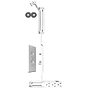 Sleek Socket Original & Patented Ultra-Thin Outlet Concealer with Cord Concealer Kit, Top 6 Foot A/C Power Cord for Mounted TV with C7 or C13