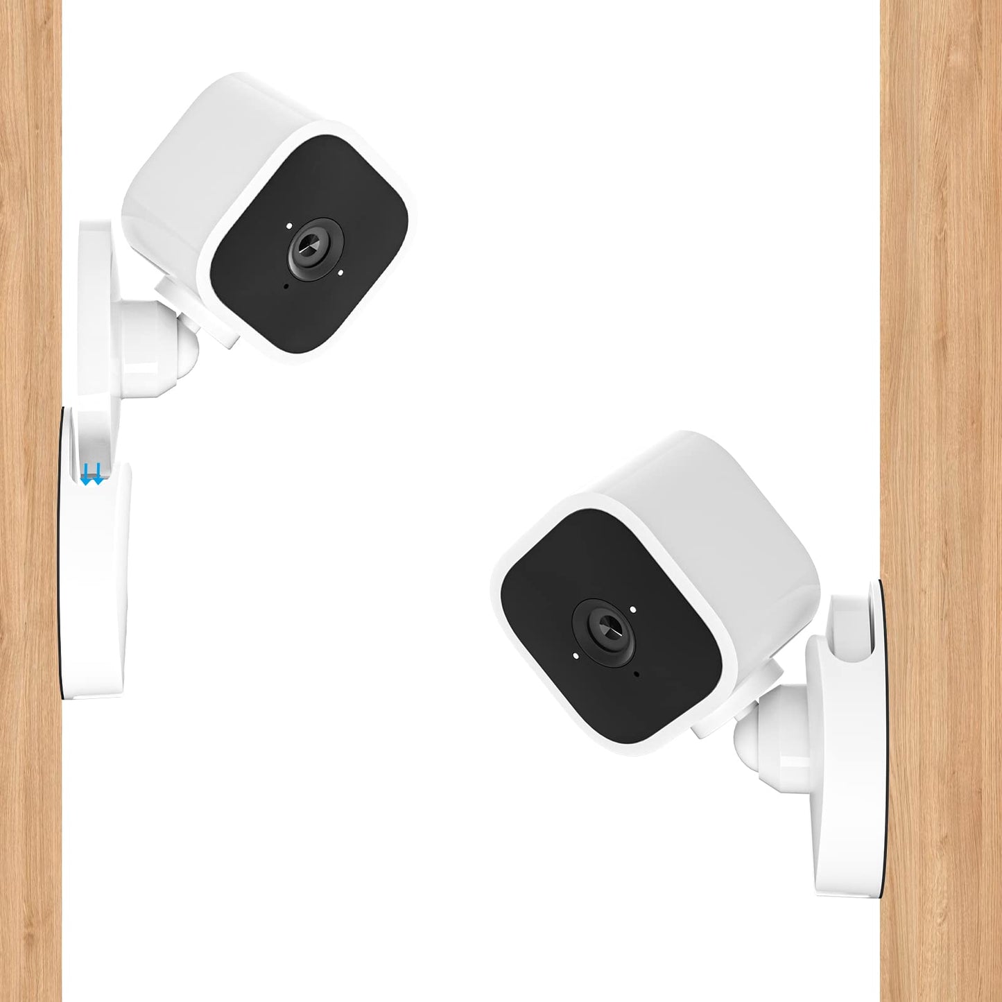 OkeMeeo Blink Mini Camera Adhesive Wall Mount, 3 Pack Wall Mount for Blink Mini, No Drill, No Screw, Strong Adhesive