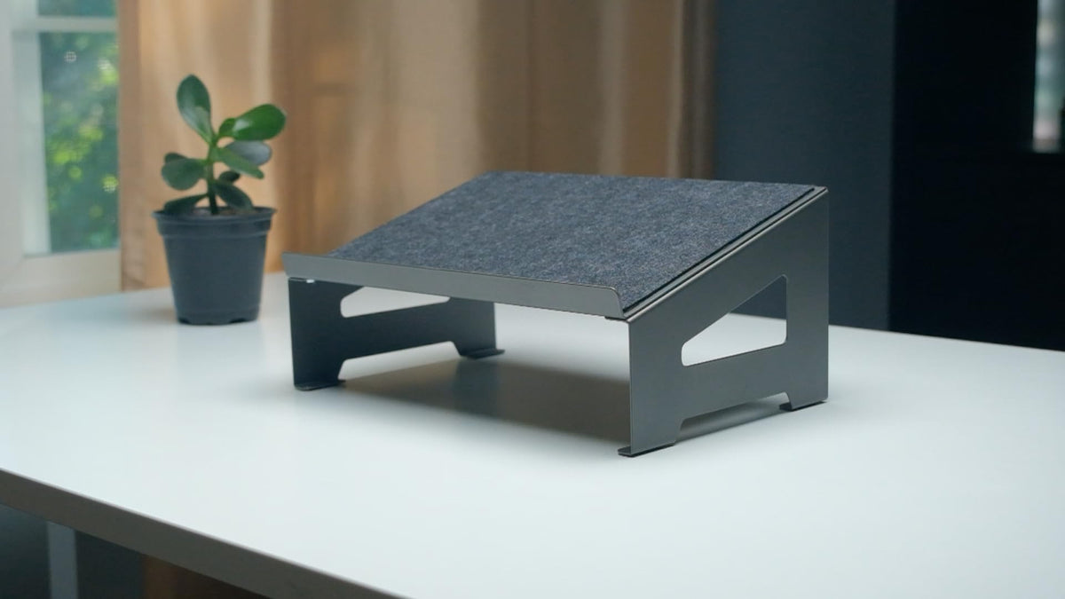 Allsop TechStyle Steel Laptop Stand, Powder-Coated Steel with Soft Felt Surface