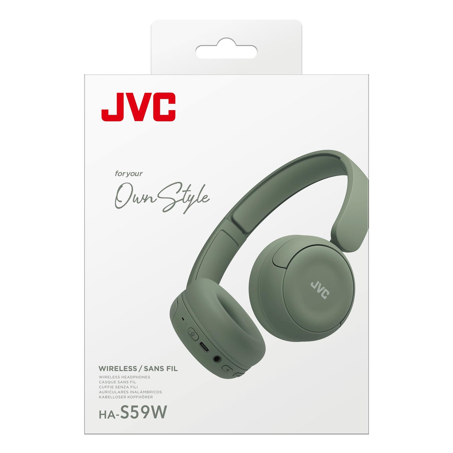JVC Wireless Headphones with 50H Battery Life, Soft Cushions, Foldable Design, Bluetooth 5.3, Multipoint Connection, App EQ, Built-in Mic - Matte…
