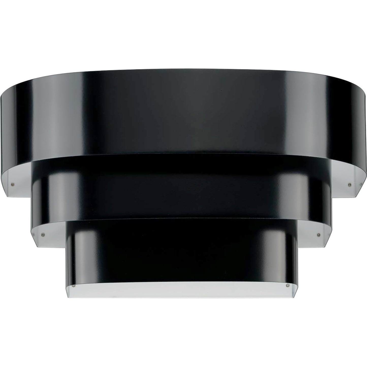 Progress Lighting 1-Light Louvered Wall Sconce Light Fixture, 7 in. Tall, Black, P7103-31