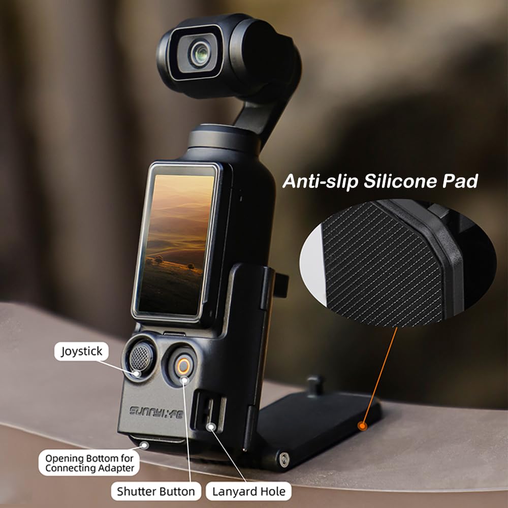 PellKing OSMO Pocket 3 Magnetic Mount Clip Pocket 3 Magnetic Stand Expansion Adapter Frame for DJI OSMO Pocket 3 Accessories