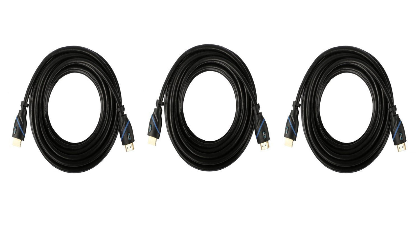 Monoprice 6079 1.5' 28AWG High Speed with Ethernet HDMI Cable with Ferrite Cores - Black