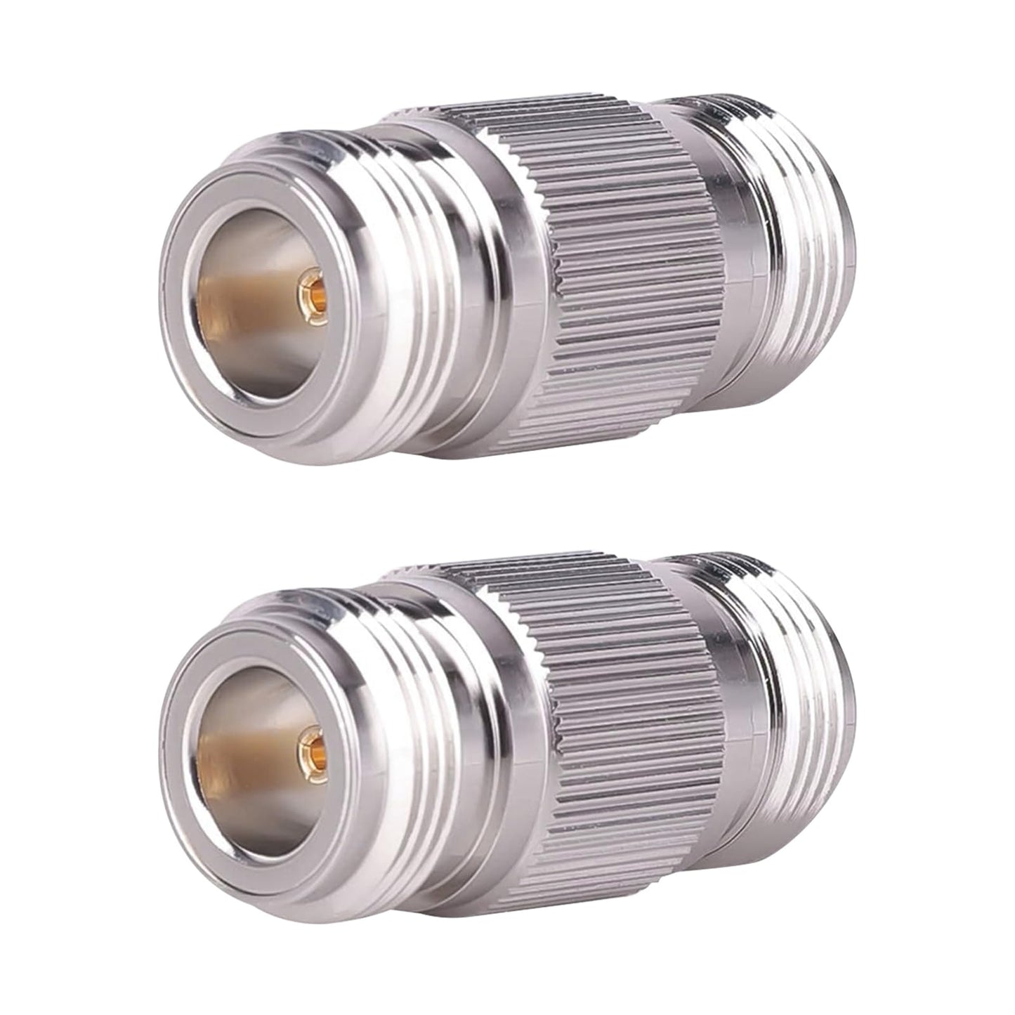 MOOKEERF N Female to N Female Connector Adapter 2 Pack N Barrel Coupler Adapter 50 Ohm Double Female N Connector for RF Coax Cable