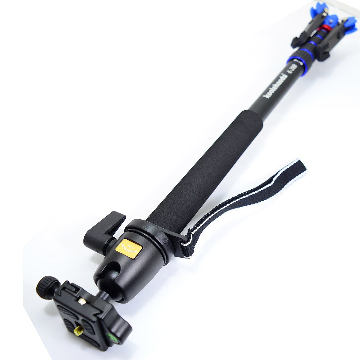 koolehaoda Camera Aluminum Monopod with Three Feet Stand Support Base & K-09 Ballhead for Camera. Extended Max Height: 69-inch.