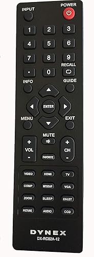 New DX-RC01A-12 DX-RC02A-12 Remote sub DYNEX DX-RC01A-12 RC-701-0A ZRC-400 DX-RC01A-13 DX-RC01A-12 RC-201-0B Remote for almost all Dynex LCD LED