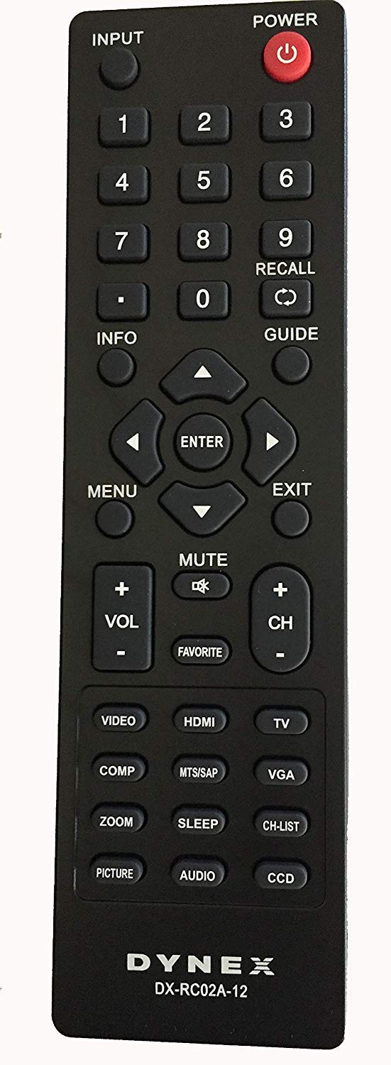 New DX-RC01A-12 DX-RC02A-12 Remote sub DYNEX DX-RC01A-12 RC-701-0A ZRC-400 DX-RC01A-13 DX-RC01A-12 RC-201-0B Remote for almost all Dynex LCD LED