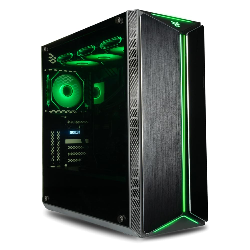 Computer Upgrade King Mantis V2 ATX Gaming Case: Superior Cooling with 6 Pre-Installed ARGB PWM Fans (600-2000rpm), Vented Aluminum Front Panel, 403mm