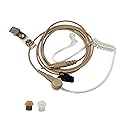 Comm Gear Supply IFB Earpiece 3.5mm Kit Anchor/Broadcaster in Ear Monitor Only On Camera On Stage Professional EarSet Compatible w/iPhone, Andriod…