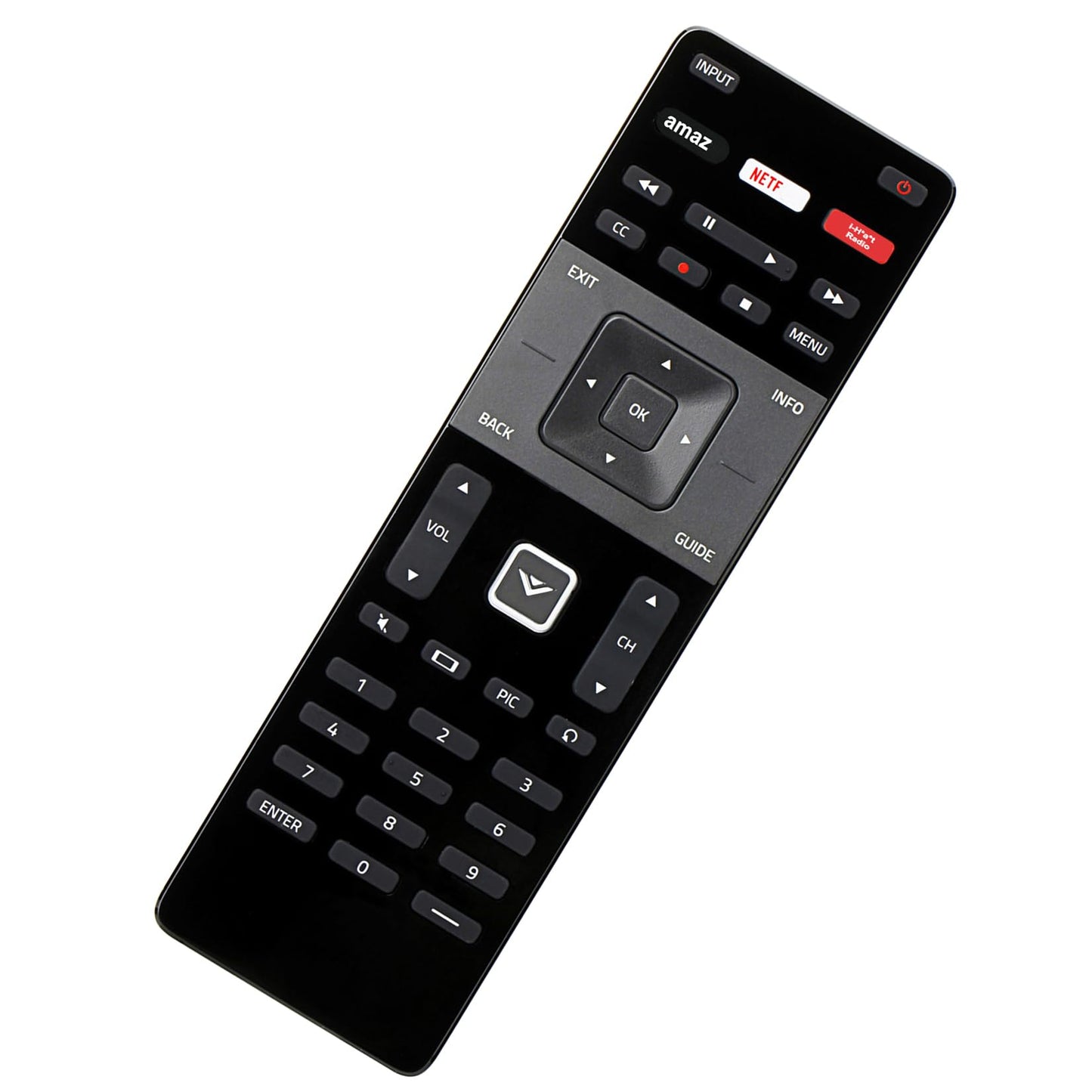 XRT122 Replace Remote fit for Vizio TV D43f-E2 D32f-E1 D39f-E1 D43f-E1 D48f-E0 D50f-E1 D55f-E0 D55f-E2 E40C2 E65x-C2 E55-C2 D48-D0 E55-C1 E550i-B2