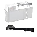 JJC TA-X100V Black Thumbs Up Grip for Fuji X100V Camera, Hot Shoe Thumb Grip Comaptible with Fujifilm X100V X100F X-E3, Made of Premium Anodized