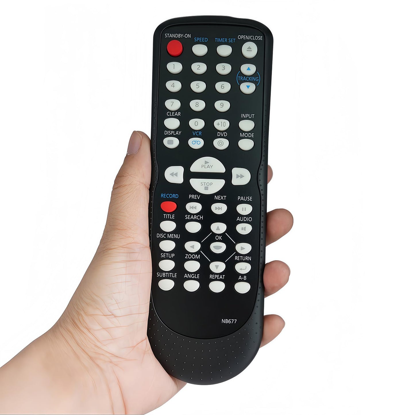 Replacement Remote Control for Magnavox DVD Player NB677 NB677UD RDV220MW9 DV220MW9B DV220FX4 DVD3315V CDV220MW9/F7A RDV220MW9A DV220MW9/VCR