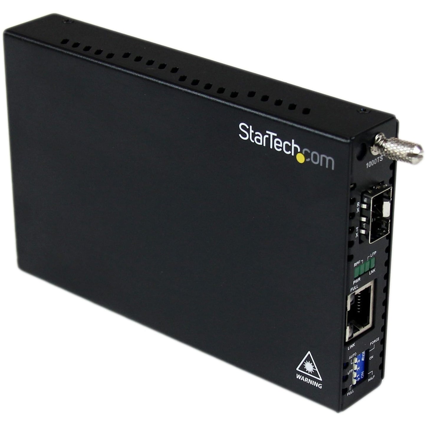 StarTech.com Gigabit Ethernet Fiber Media Converter with Open SFP Slot - Fiber to Ethernet Converter - Gigabit Ethernet Media Converter, TAA