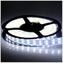 LEDENET LED Light Strip White 6000K Double Row 600LEDs SMD 5050 LED Flexible Strip Lighting DC 12V Dimmable Light Waterproof IP67 Outdoor Use 16.4ft