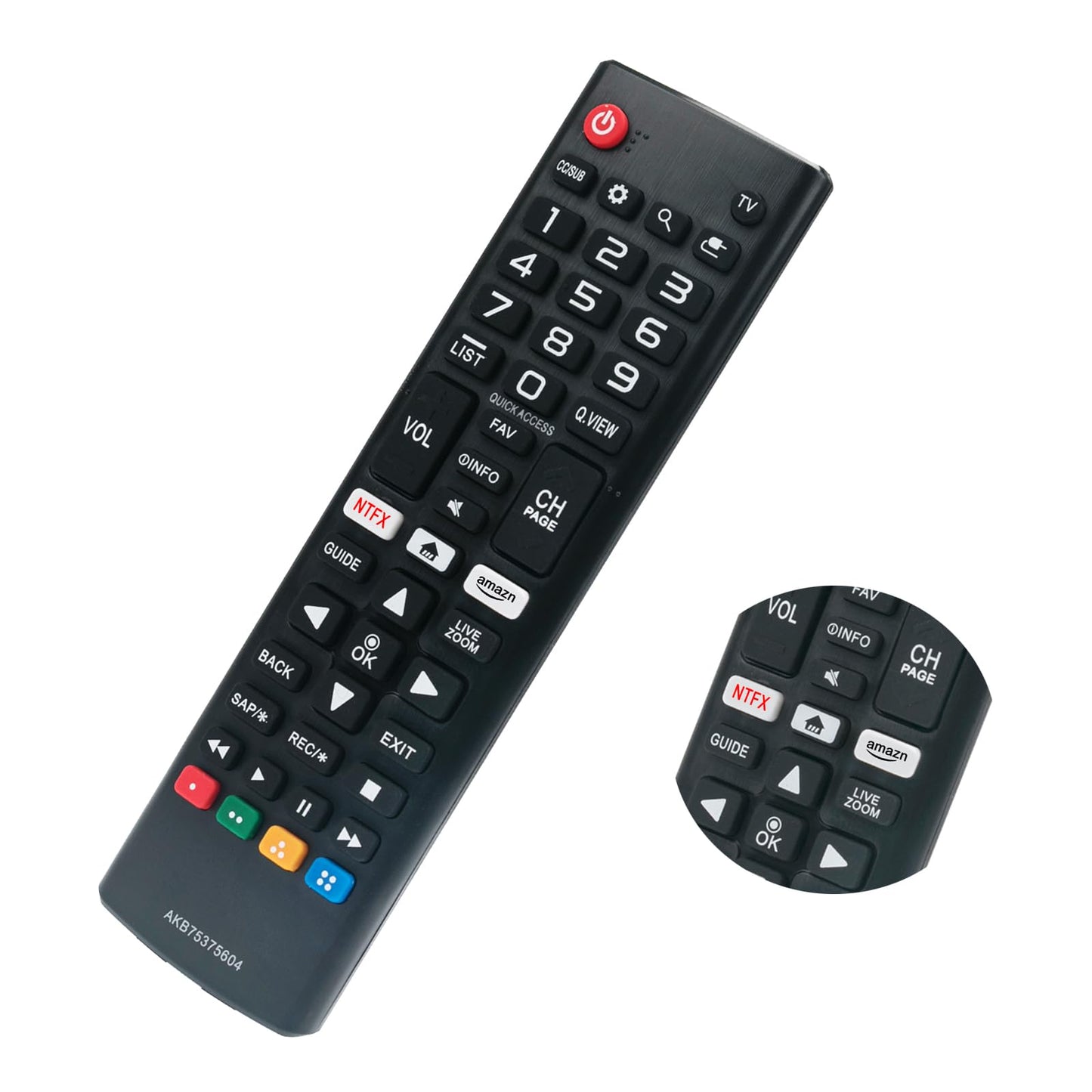 New AKB75375604 Replaced Remote fit for LG Smart TV 43UK6090PUA 49UK6090PUA 50UK6090PUA 55UK6090PUA 60UK6090 65UK6090PUA 70UK6190PUB 75UK6190PUB