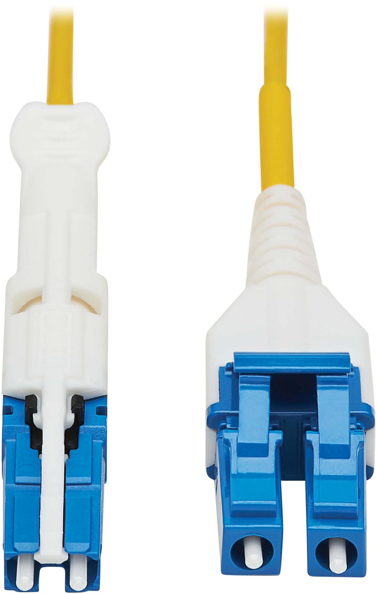 Tripp Lite 400G Fiber Optic Cable, Duplex Singlemode 9/125 OS2 Fiber Cable, CS-UPC/LC-'(M/M), LSZH Jacket, 3m, Yellow (N381L-03M)