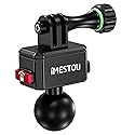 iMESTOU Action Camera Riding Mount with Three-Claw Joint for Gopro Motion Cameras, 1“ Ball Head 360° Adjustable Fits for RAM 1" Ball Bike Phone Mounts